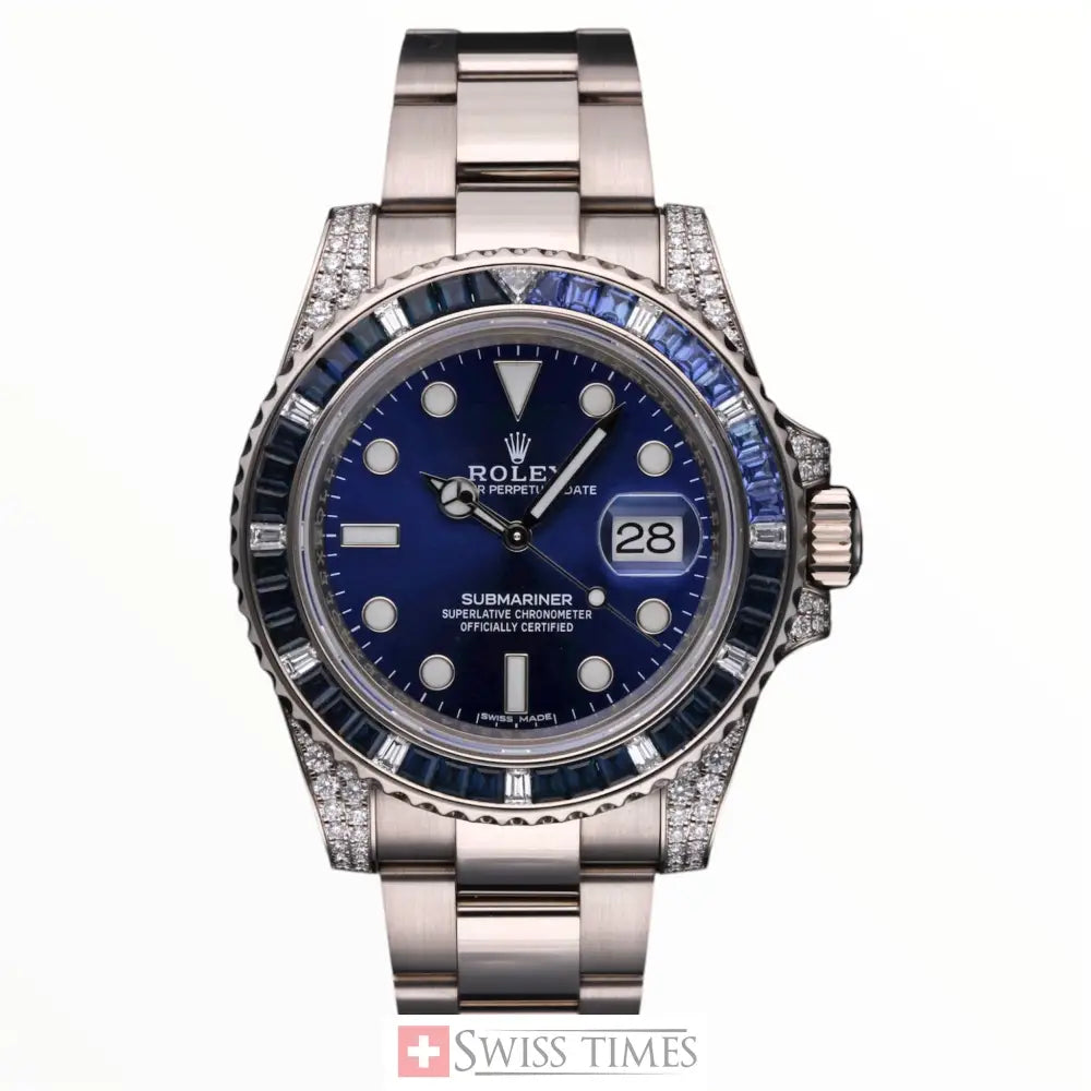 Sub Date Sapphire And Diamonds Bezel