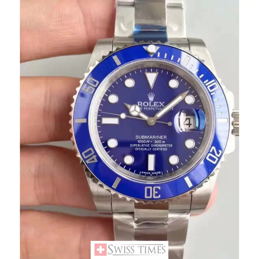 Sub Date SS Blue Ceramic Bezel