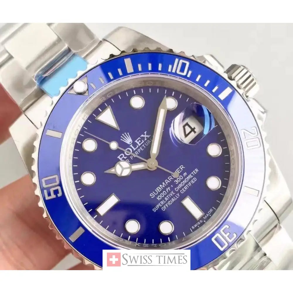 Sub Date SS Blue Ceramic Bezel