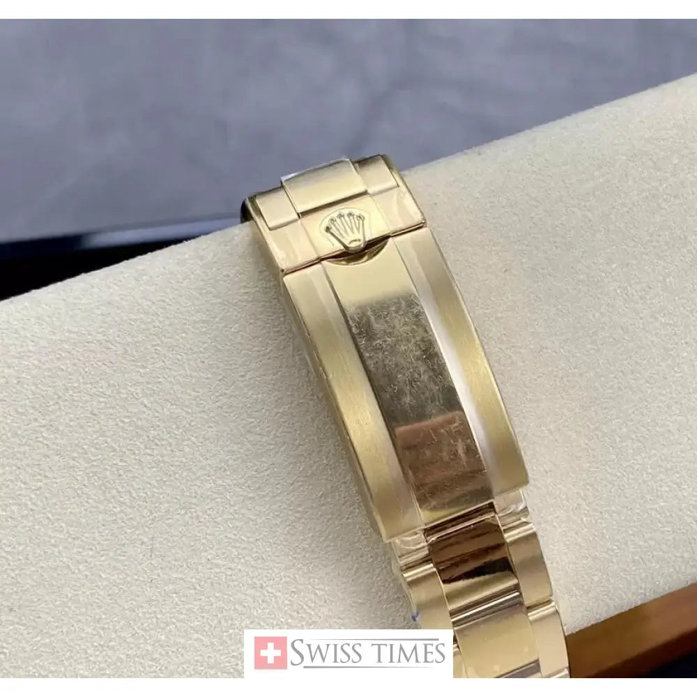 Sub Date Yellow Gold Blue Dial Ceramic Bezel