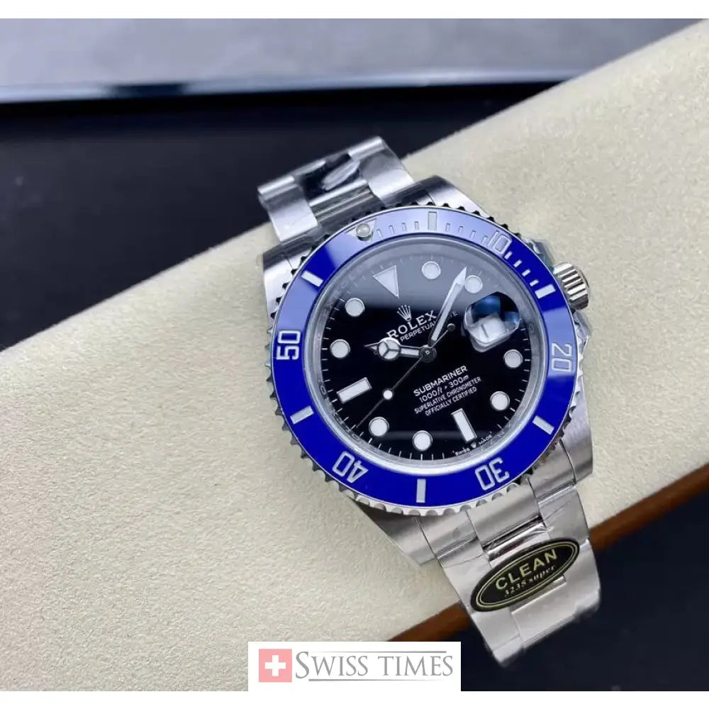 Sub Smurf Black Ceramic Blue Bezel