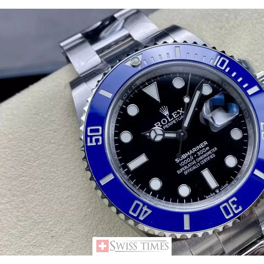 Sub Smurf Black Ceramic Blue Bezel