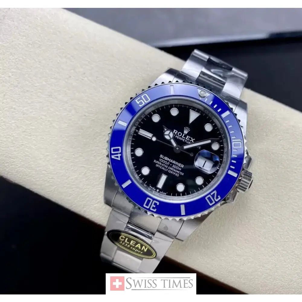 Sub Smurf Black Ceramic Blue Bezel