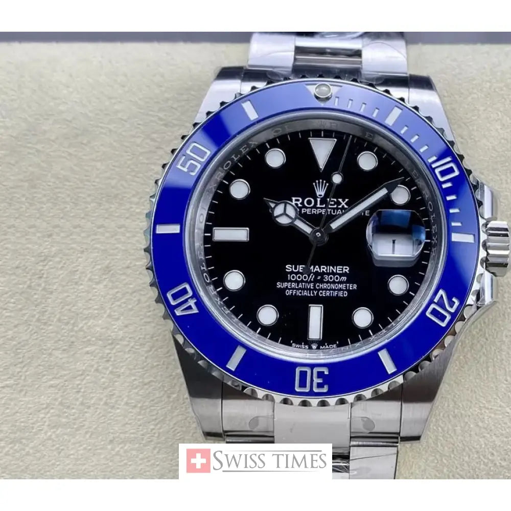 Sub Smurf Black Ceramic Blue Bezel