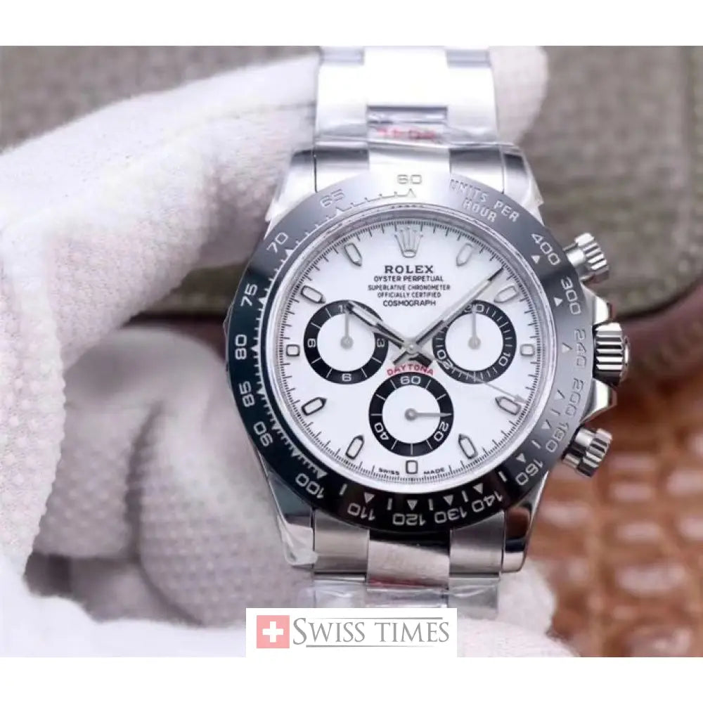 White Dial Ceramic Bezel