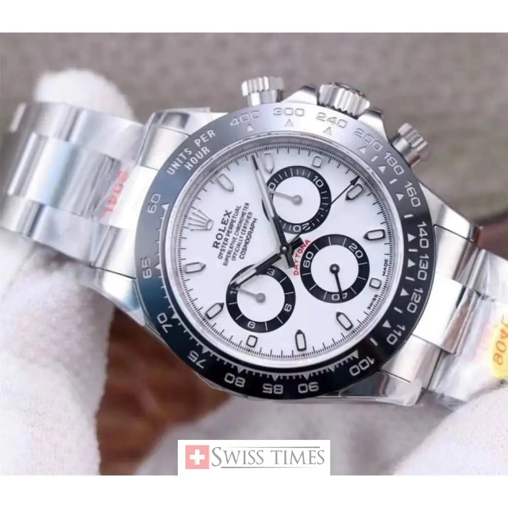White Dial Ceramic Bezel