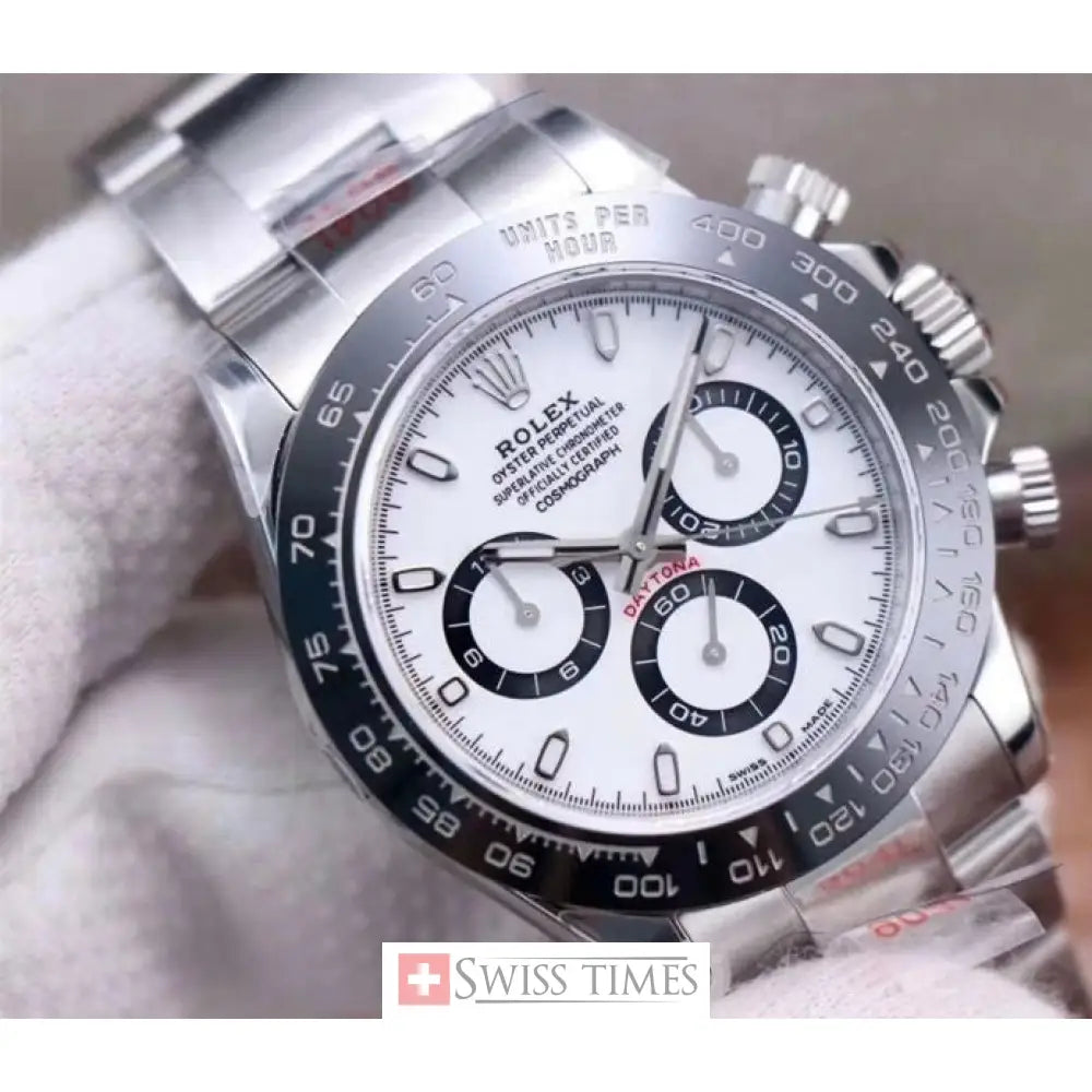 White Dial Ceramic Bezel