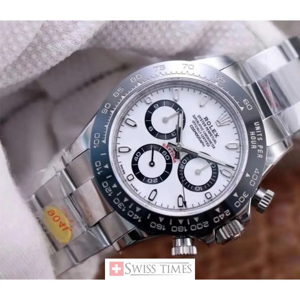 White Dial Ceramic Bezel