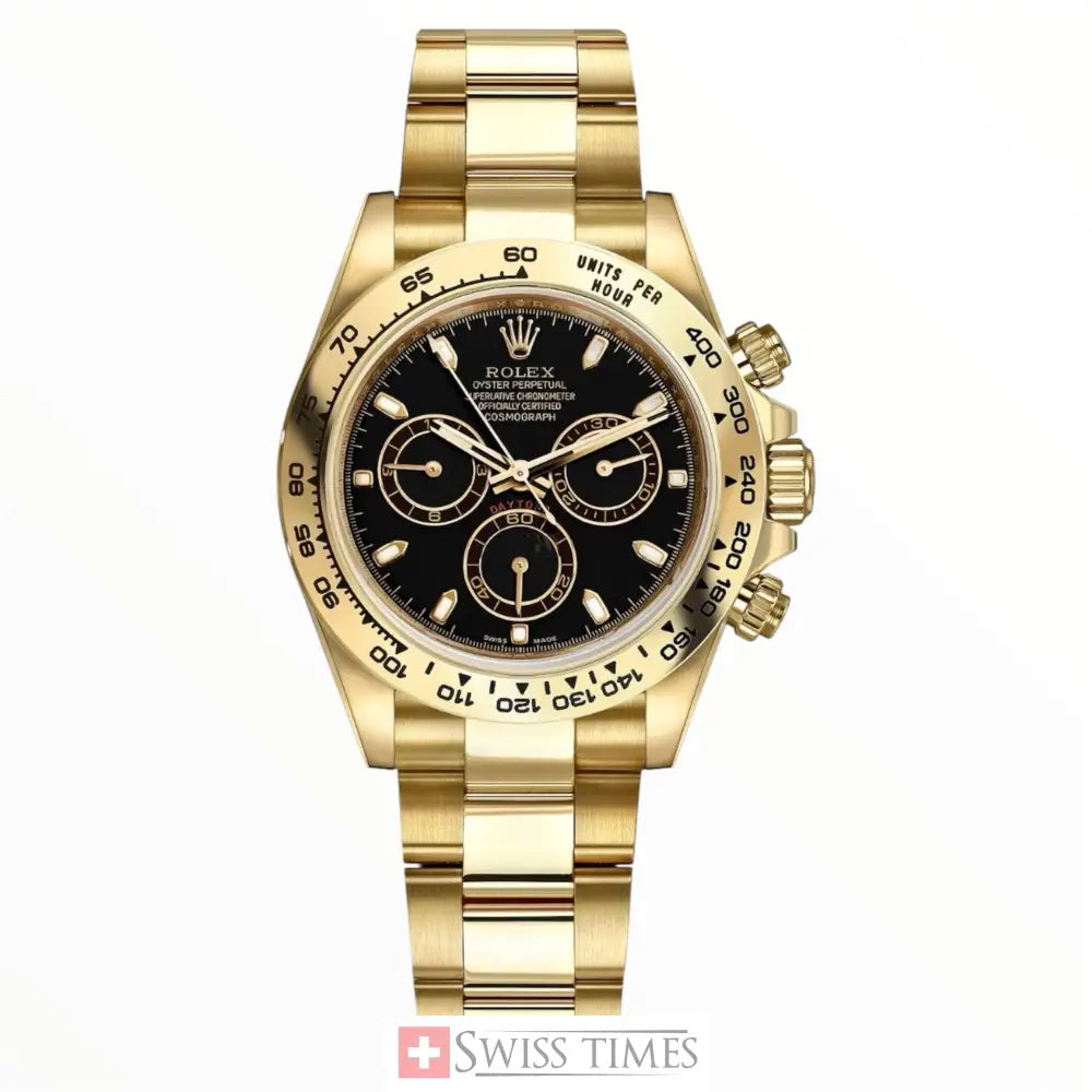 Yellow Gold Black Dial