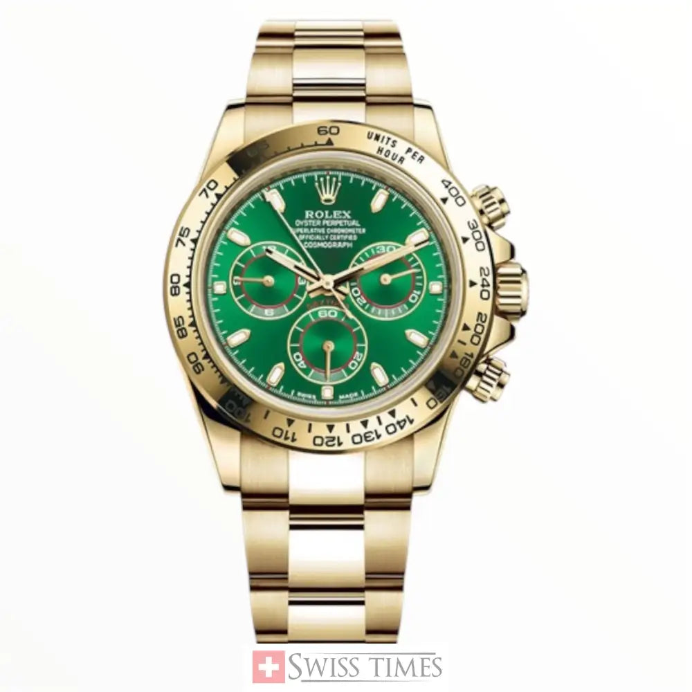 Yellow Gold Green Dial