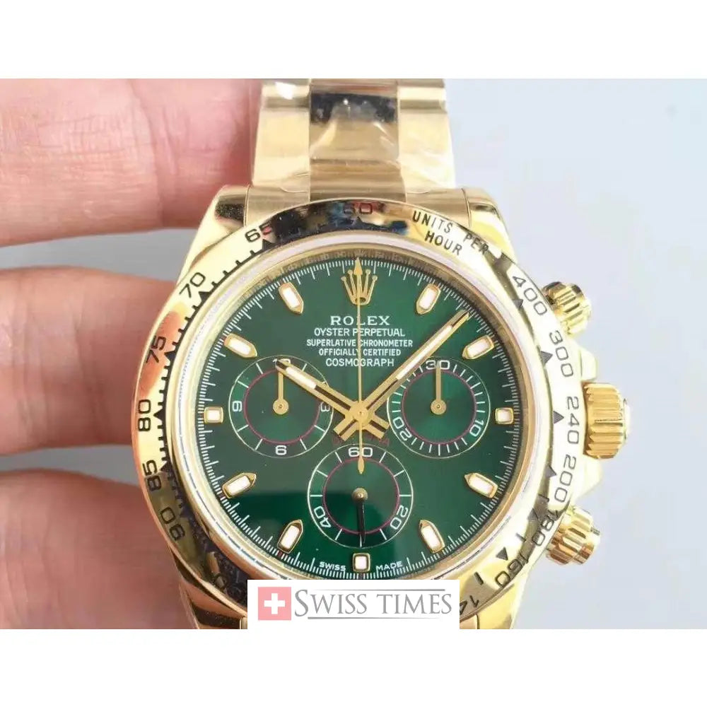 Yellow Gold Green Dial