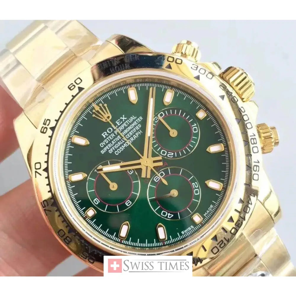 Yellow Gold Green Dial