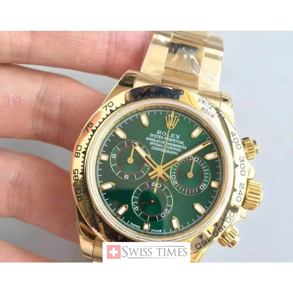 Yellow Gold Green Dial