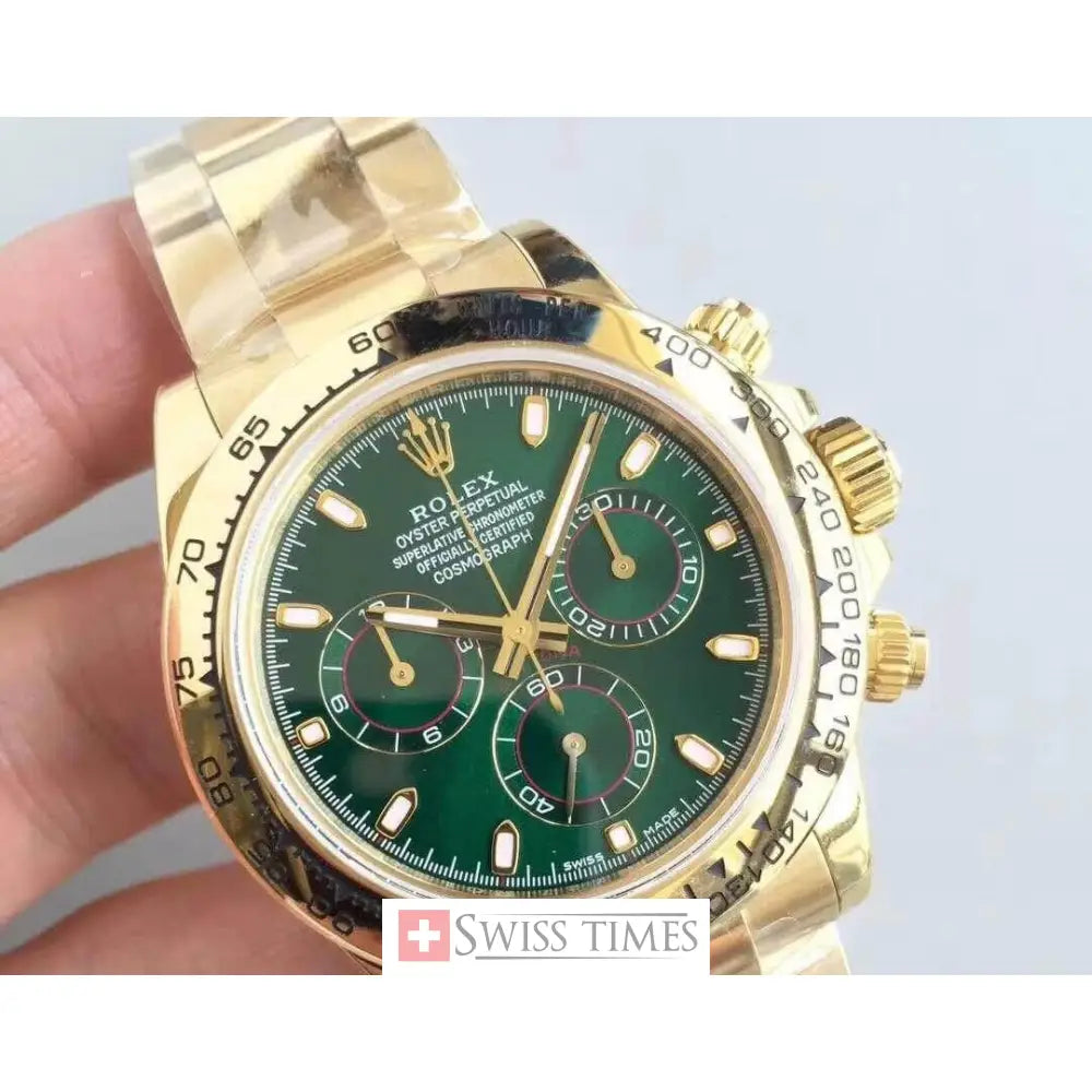 Yellow Gold Green Dial