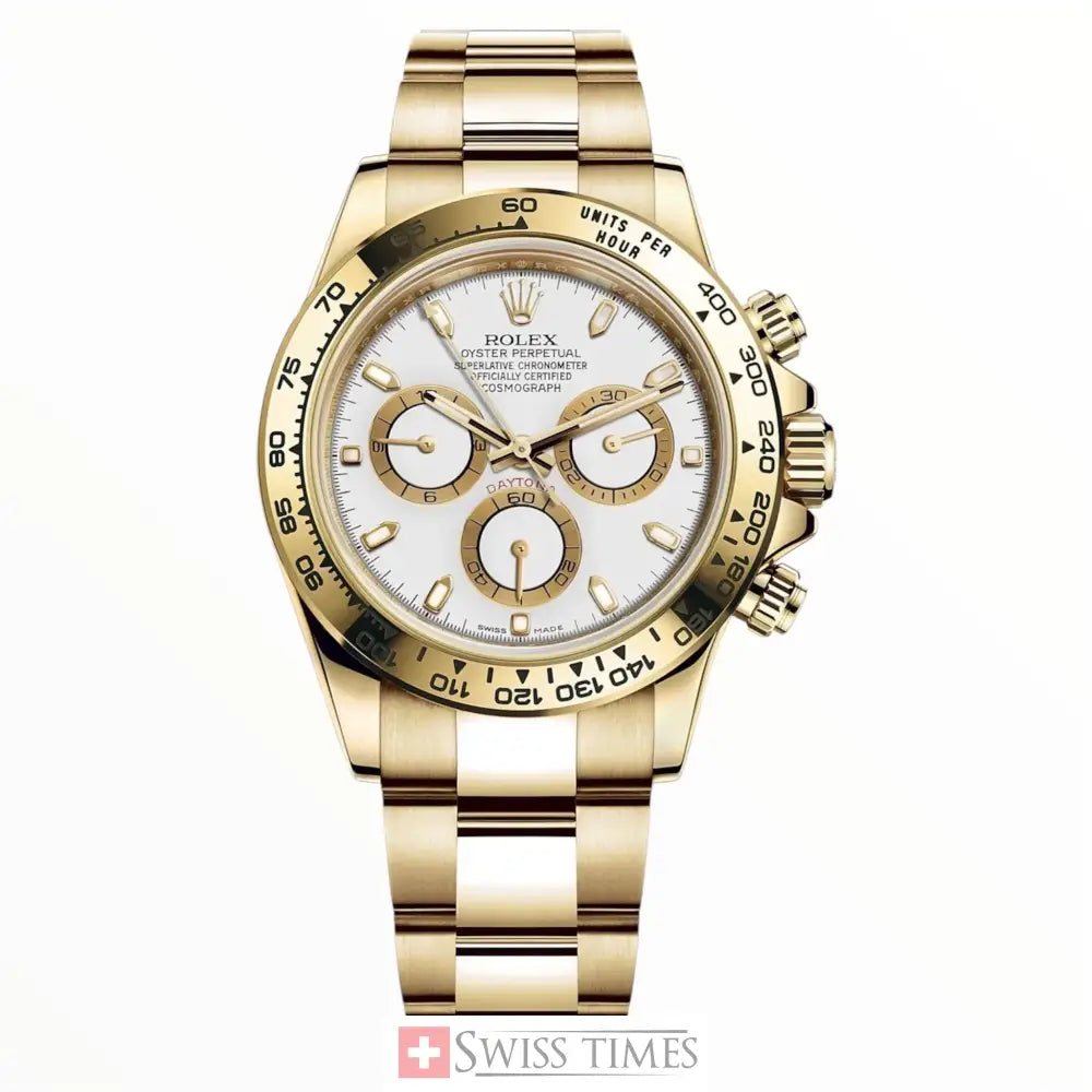 Yellow Gold White Dial