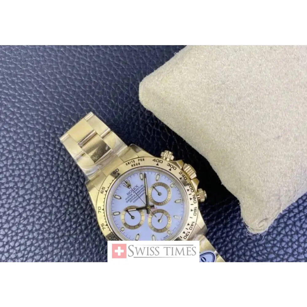 Yellow Gold White Dial