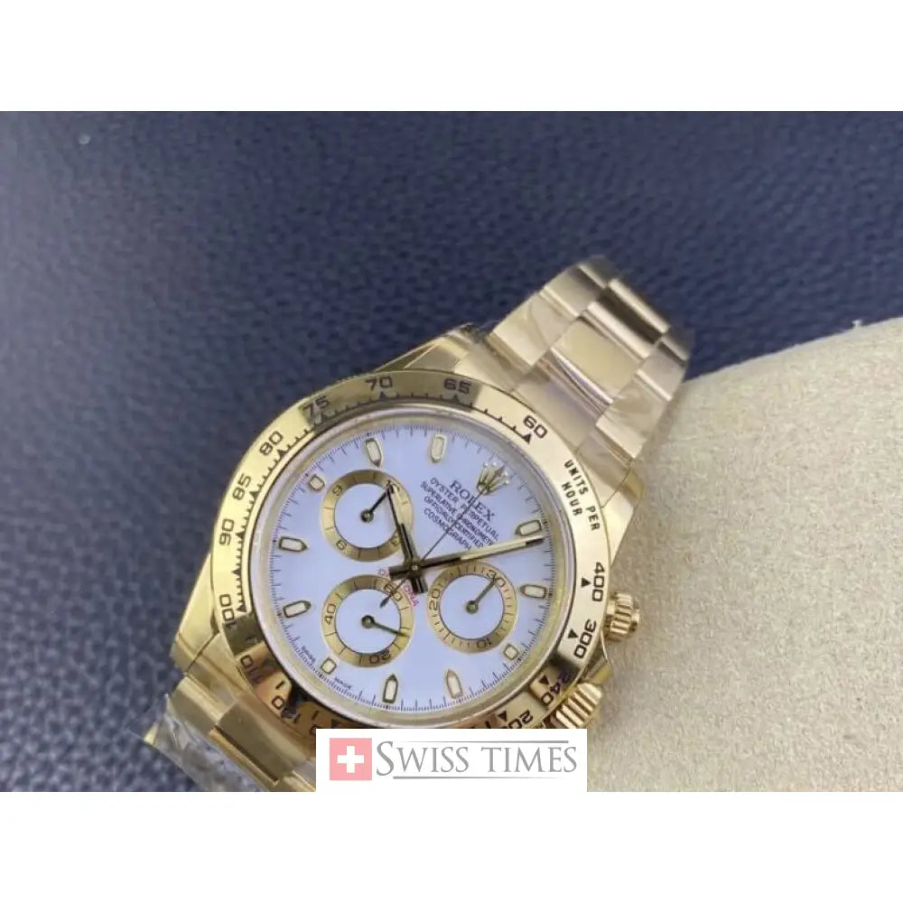 Yellow Gold White Dial