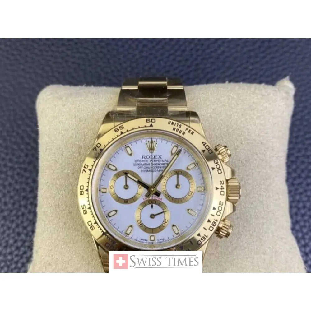 Yellow Gold White Dial