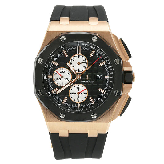 Audemars Piguet Royal Oak Offshore Black Chronograph Dial Watch 44mm