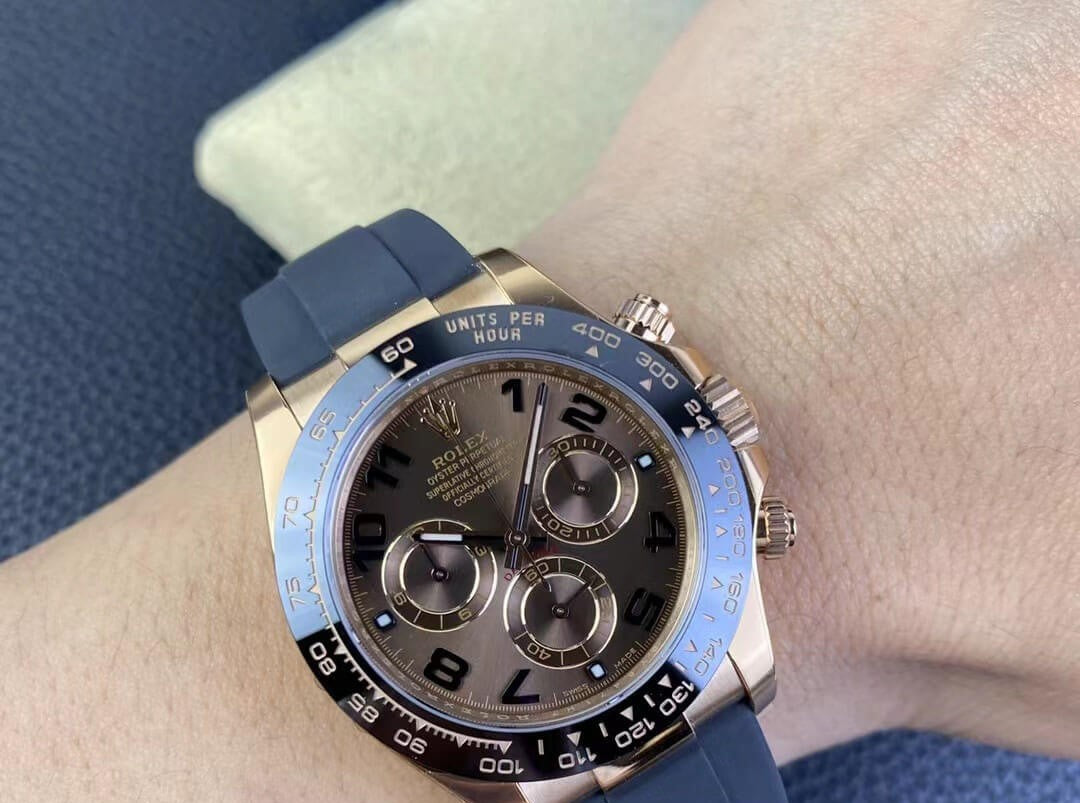 Rolex Daytona Chocolate Numerals Dial Oysterflex