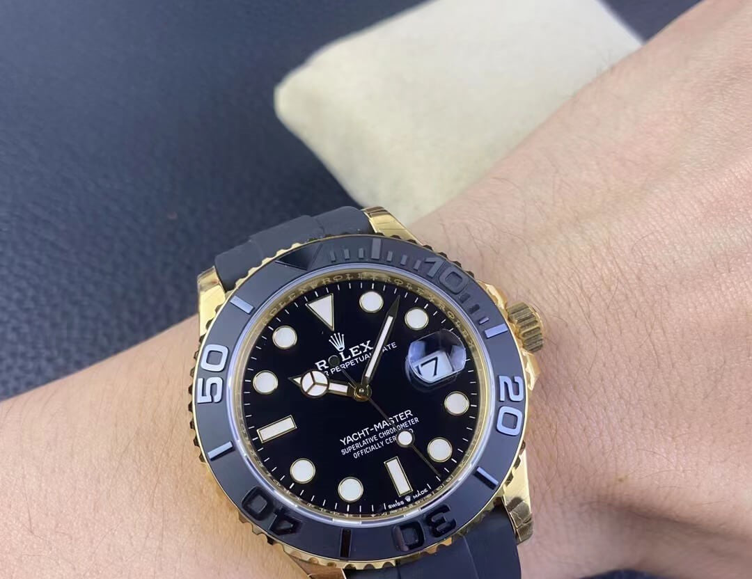 Rolex Yacht-Master 42MM Yellow Gold OysterFlex