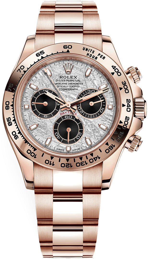 Rolex Daytona Rose Gold White Meteorite Dial 40mm