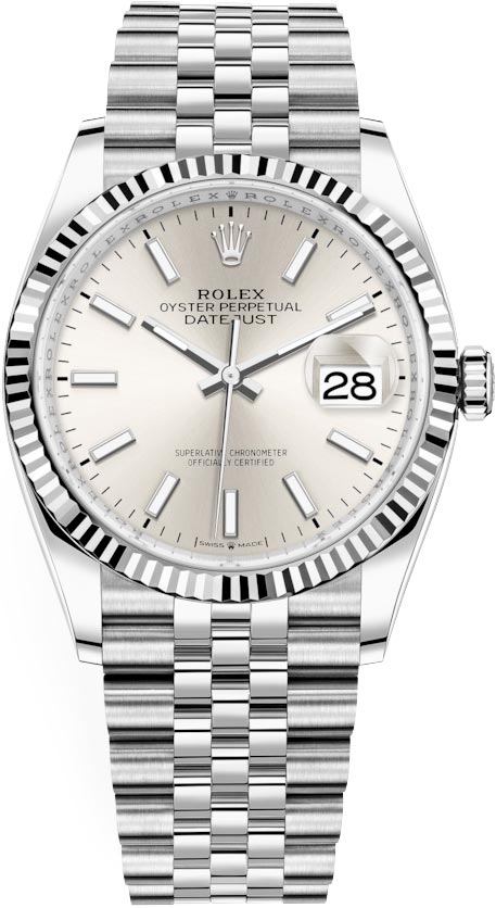 Rolex Datejust Silver Dial Jubilee