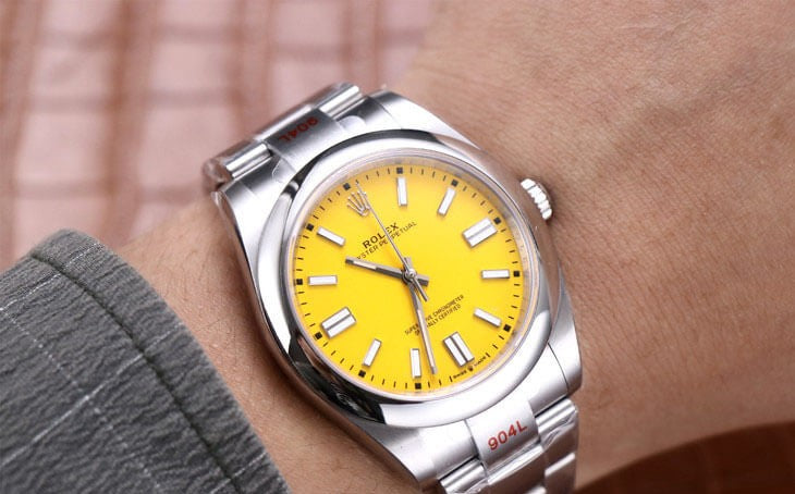 Rolex Oyster Perpetual 41mm Yellow Dial