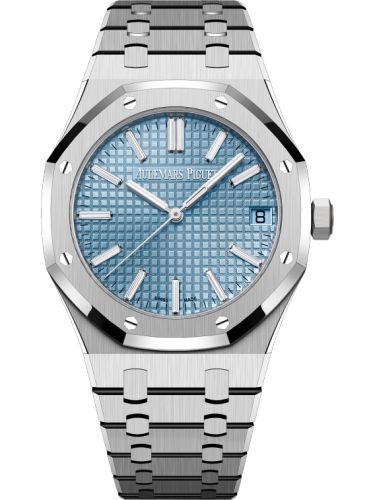 Audemars Piguet Steel Light Blue Royal Oak 41mm