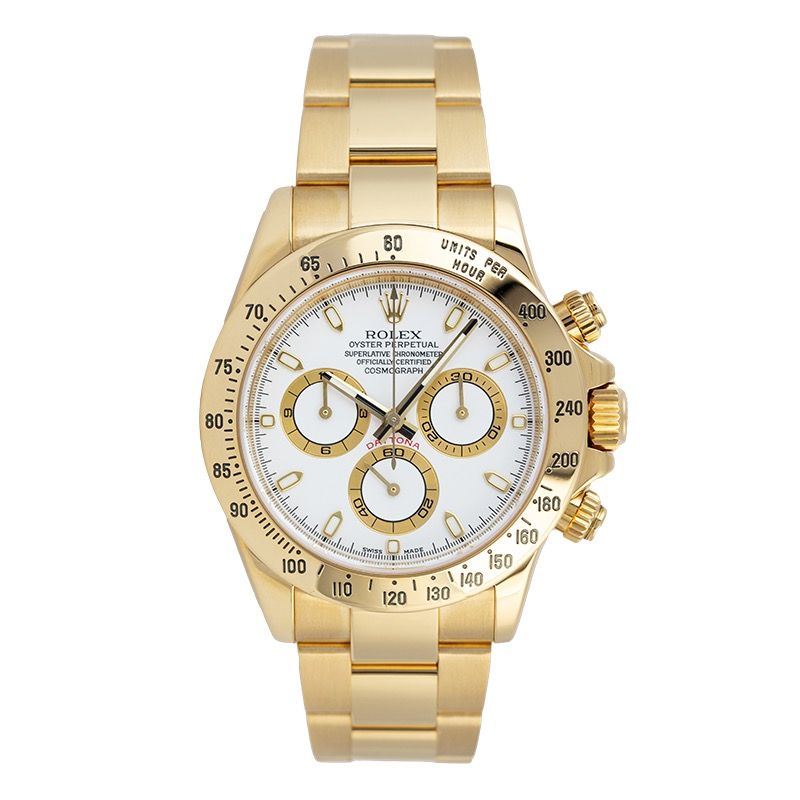 Rolex Daytona Yellow Gold White Dial