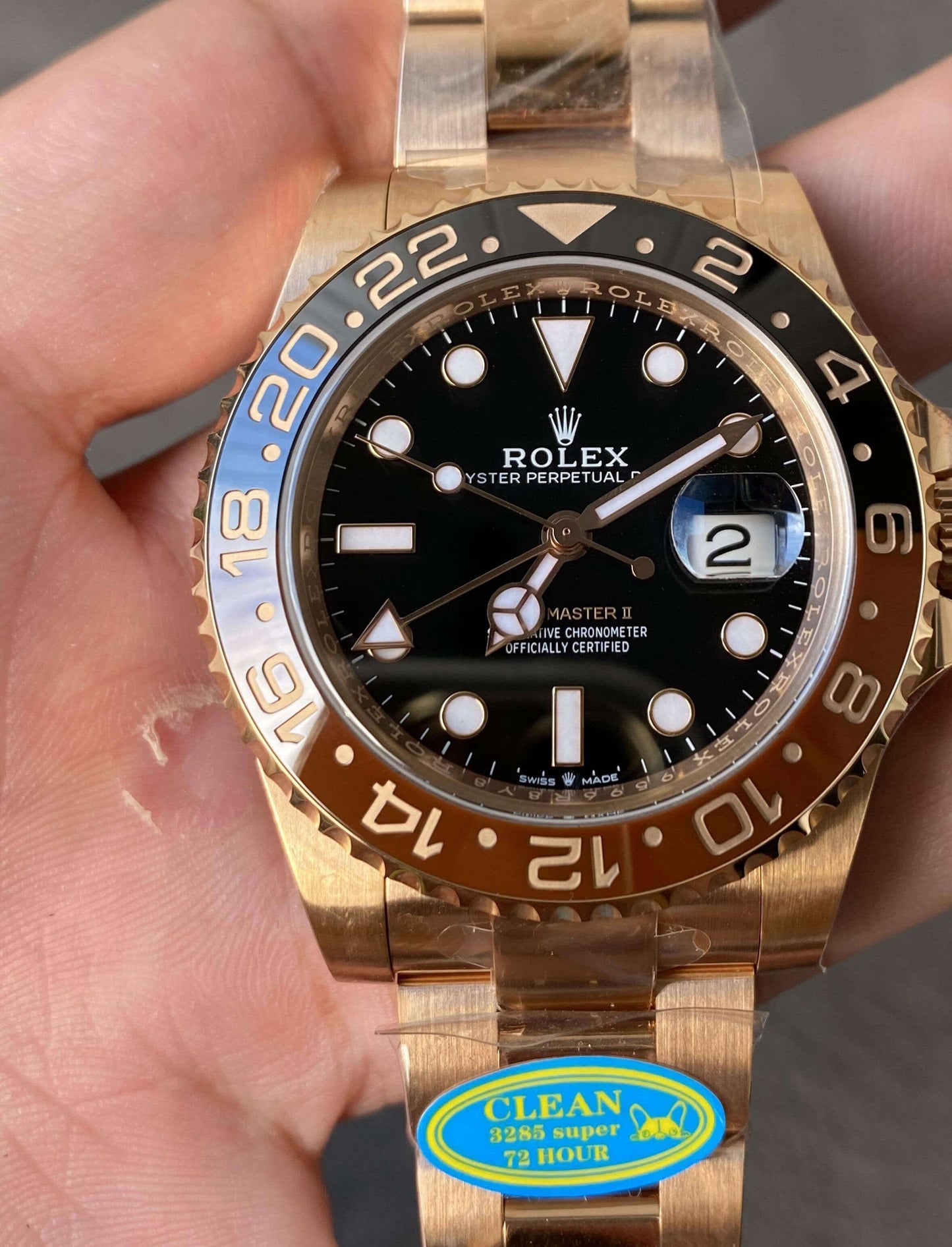 Rolex Gmt-Master II Rootbeer Black Dial