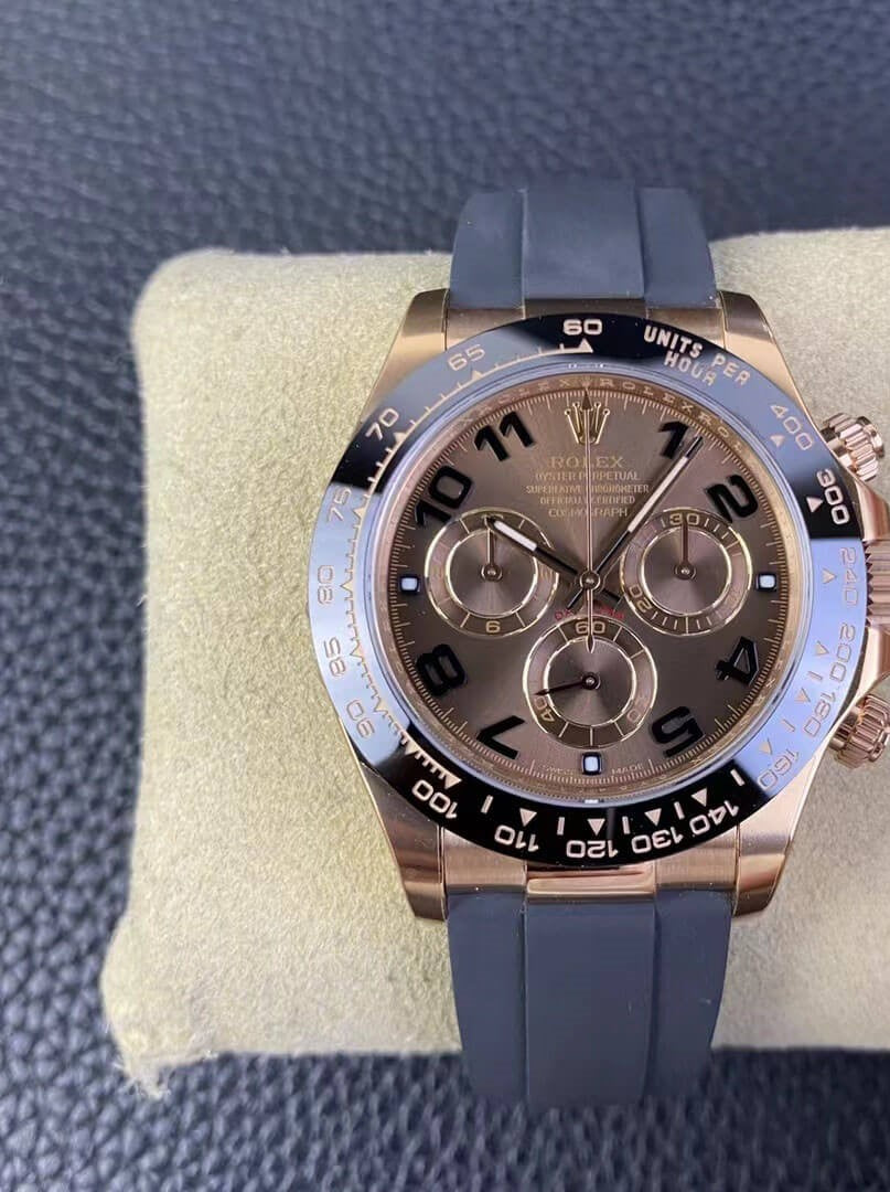 Rolex Daytona Chocolate Numerals Dial Oysterflex