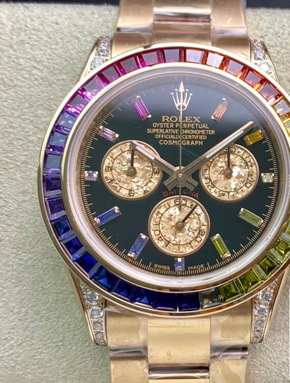 Rolex Daytona Pink Gold Rainbow 40mm