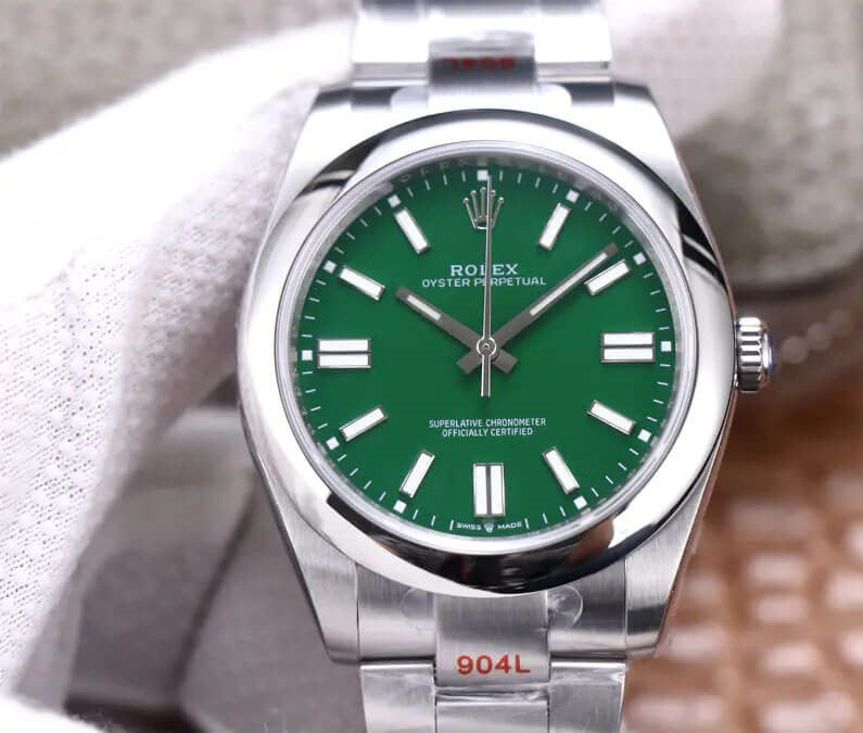 Rolex Oyster Perpetual 41mm Green Dial