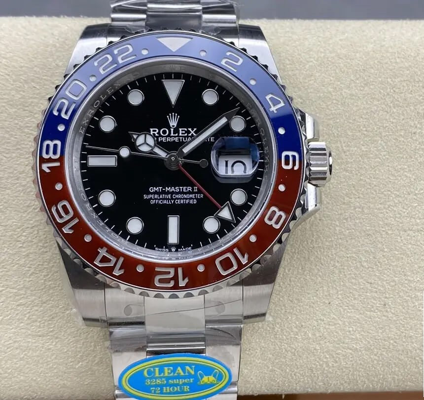 Rolex Gmt-Master II Pepsi Black Dial Oyster