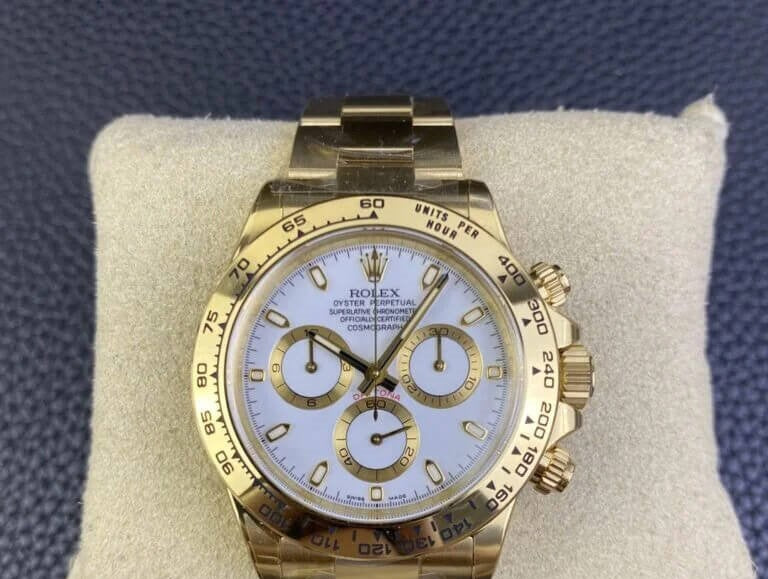 Rolex Daytona Yellow Gold White Dial