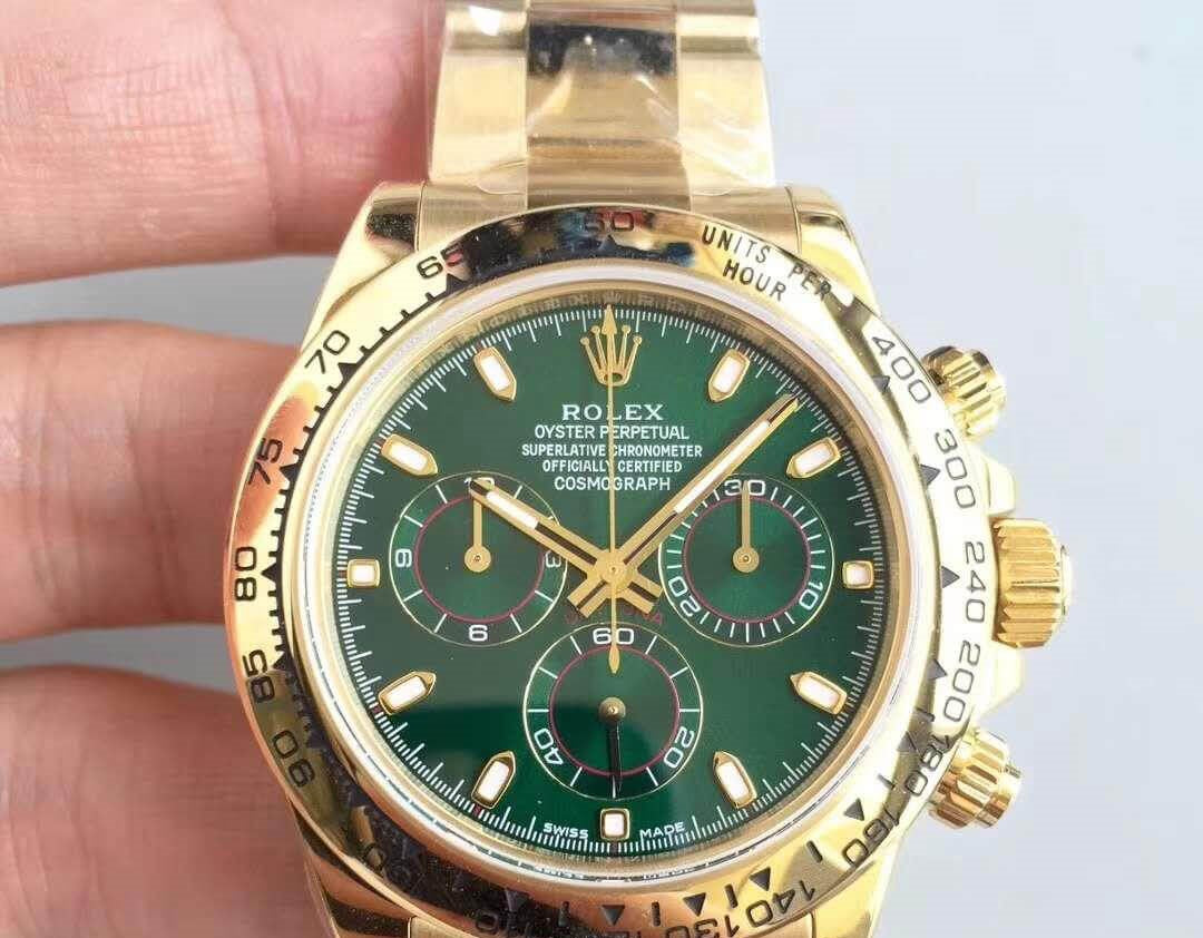 Rolex Daytona Yellow Gold Green Dial