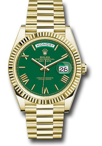 Rolex Day-Date Yellow Gold Green Dial President