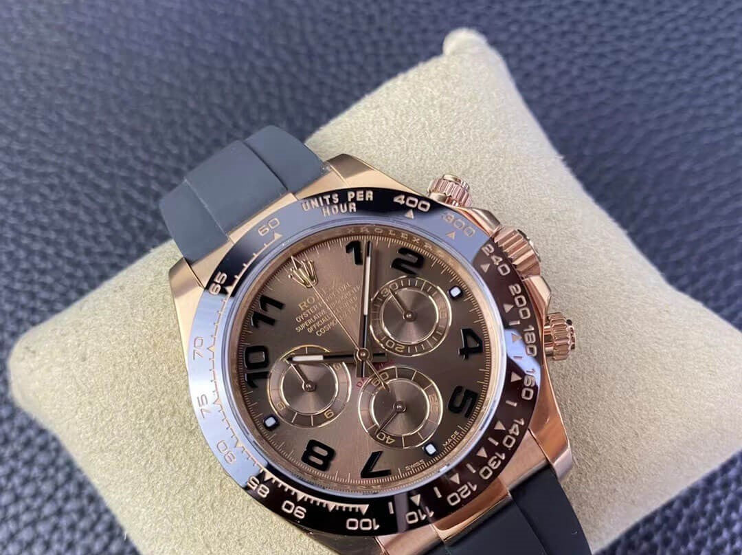 Rolex Daytona Chocolate Numerals Dial Oysterflex