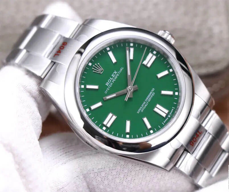 Rolex Oyster Perpetual 41mm Green Dial