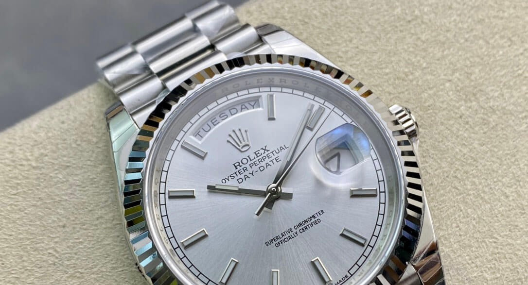 Rolex Day-Date 36mm President Silver Dial