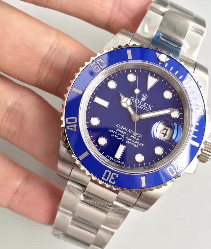 Rolex Submariner Date SS Blue Ceramic Bezel