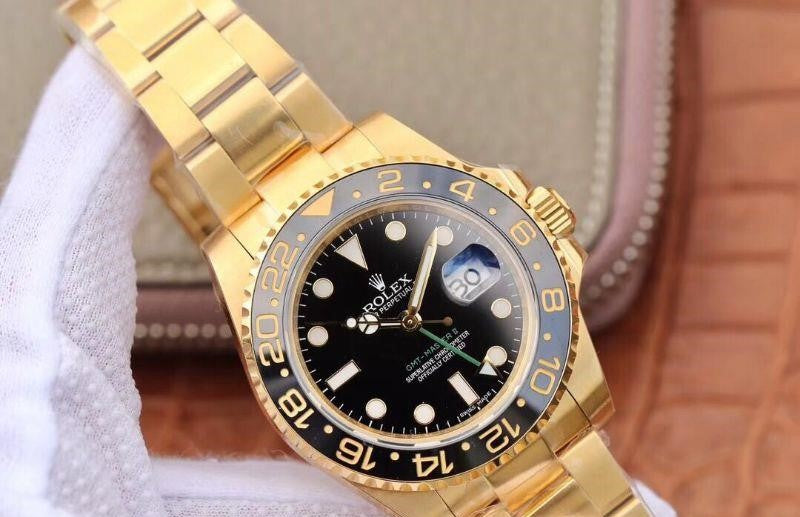 Rolex Gmt-Master II Yellow Gold Black Dial