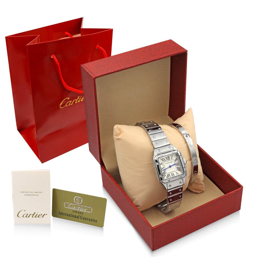 Cartier Watch Set And Bracelet Steel