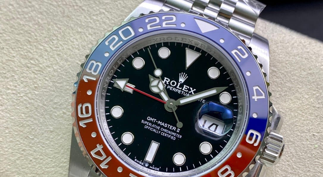 Rolex Gmt-Master II Pepsi Black Dial Jubilee