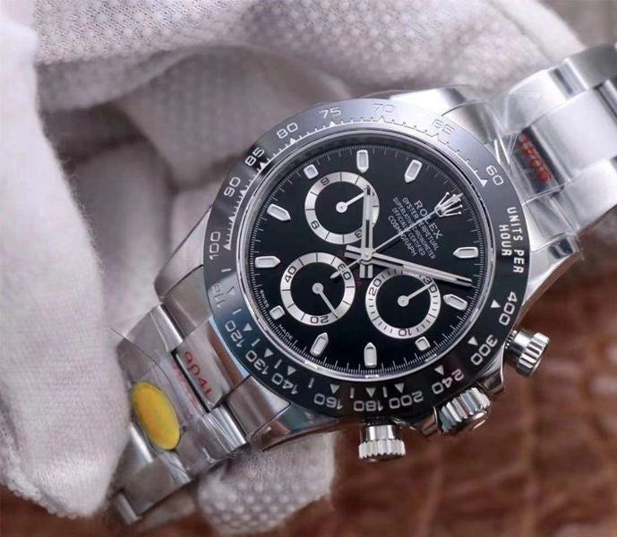 Rolex Daytona Steel Black Dial Ceramic Bezel