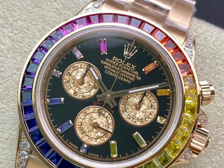 Rolex Daytona Pink Gold Rainbow 40mm