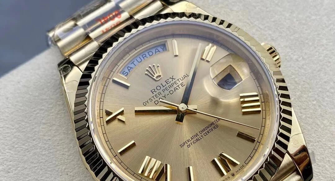 Rolex Day-Date Yellow Gold Champagne Roman Dial President