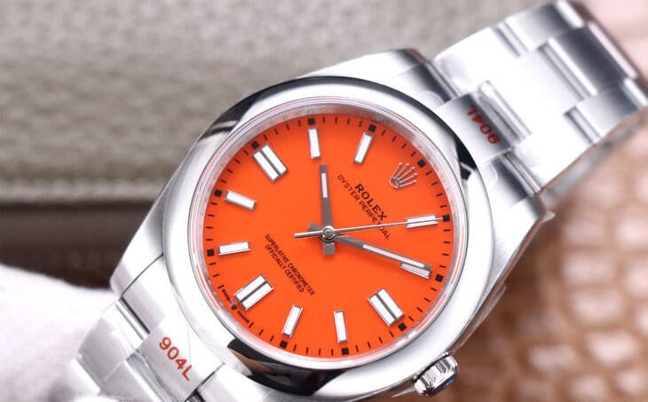 Rolex Oyster Perpetual 41mm Coral Red Dial