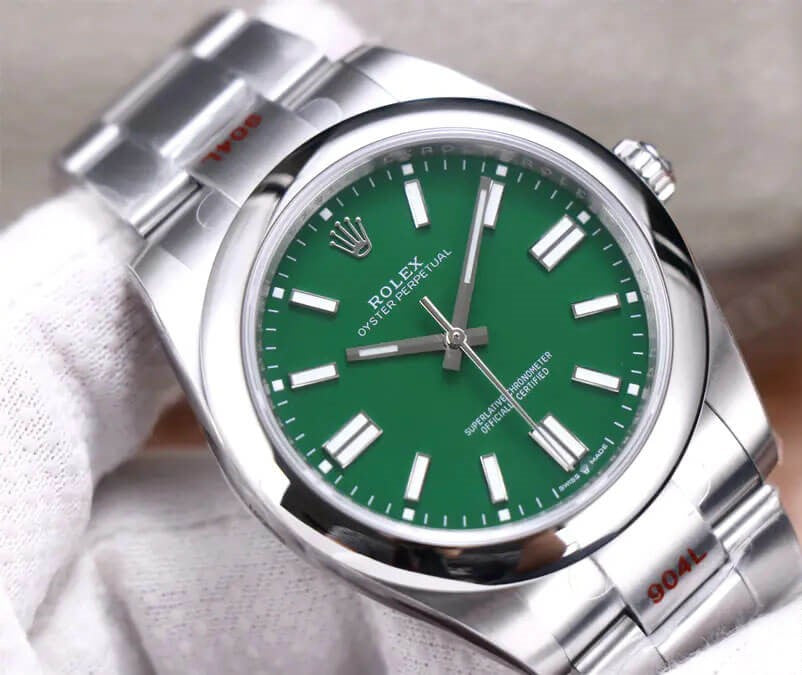 Rolex Oyster Perpetual 41mm Green Dial